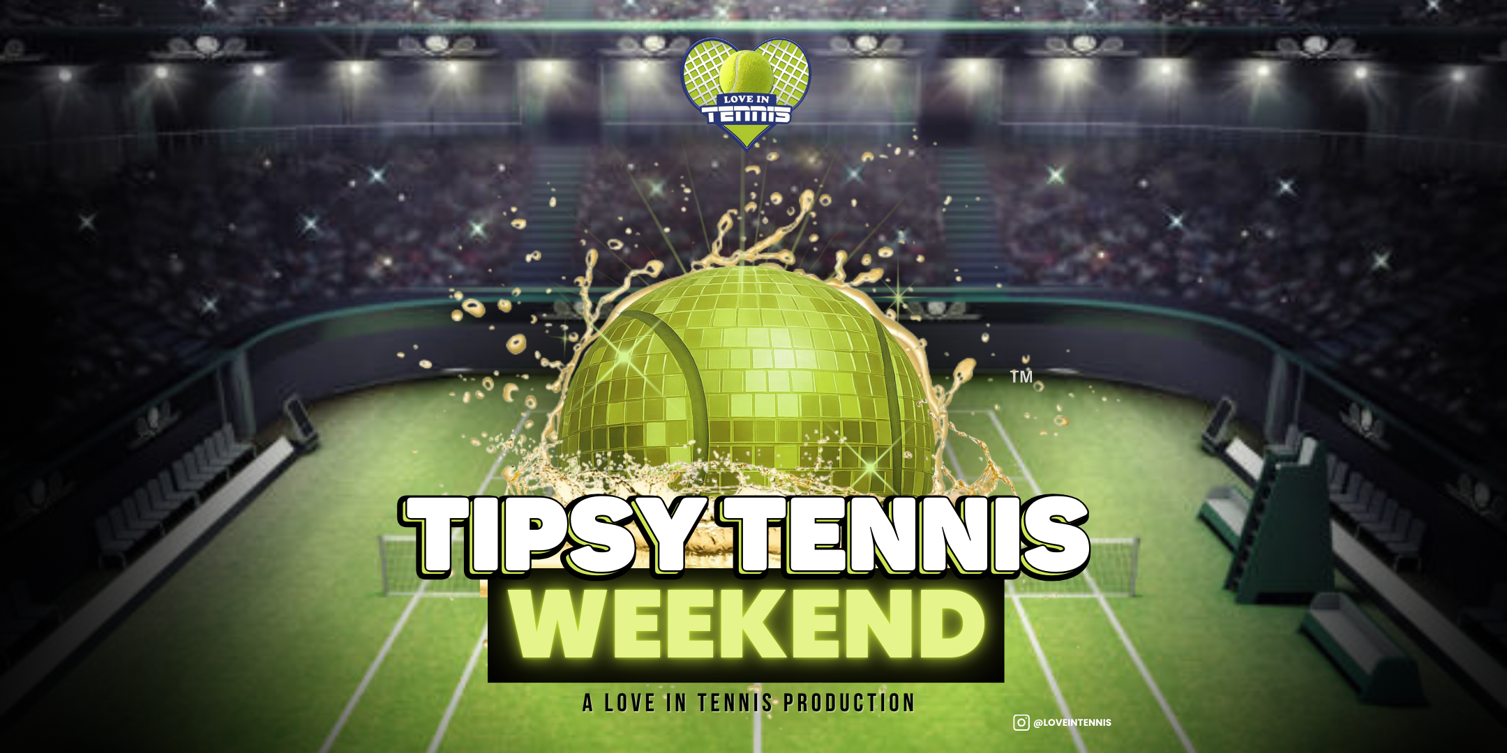 Tipsy Tennis 2025 event graphics